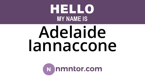 Adelaide Iannaccone