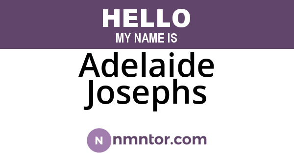 Adelaide Josephs