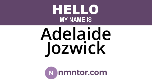 Adelaide Jozwick