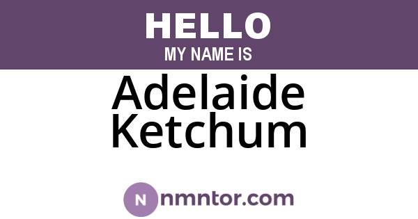 Adelaide Ketchum