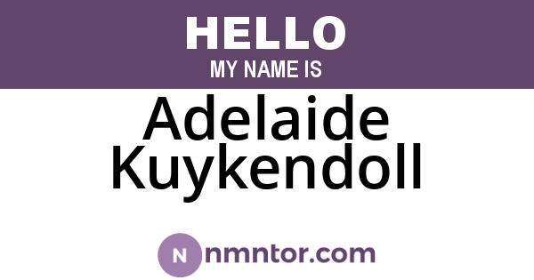 Adelaide Kuykendoll