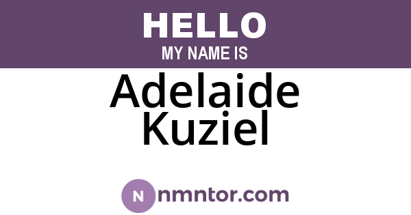 Adelaide Kuziel