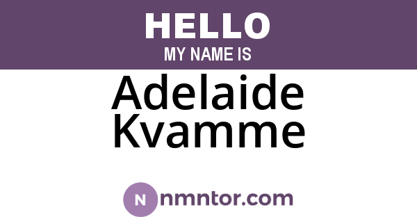 Adelaide Kvamme
