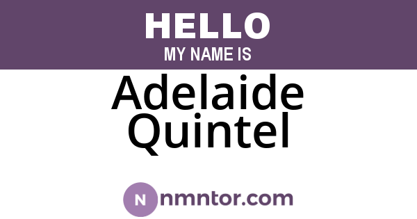 Adelaide Quintel