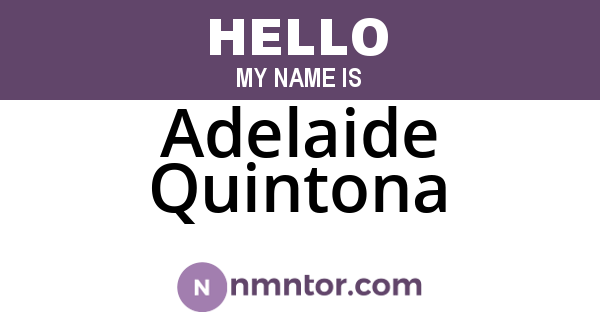Adelaide Quintona