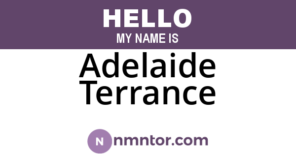 Adelaide Terrance