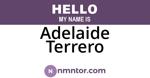 Adelaide Terrero