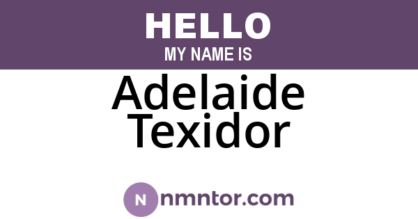 Adelaide Texidor