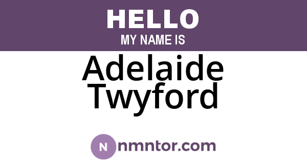 Adelaide Twyford