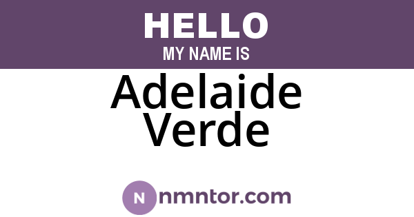 Adelaide Verde