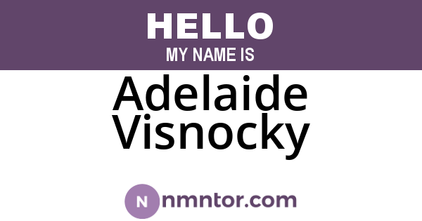 Adelaide Visnocky