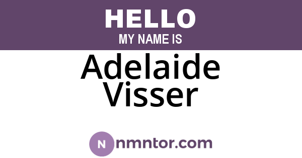 Adelaide Visser