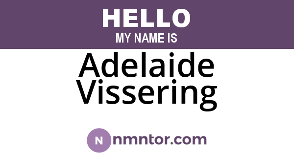 Adelaide Vissering