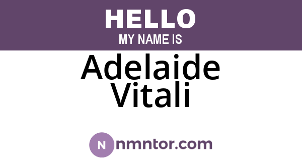 Adelaide Vitali