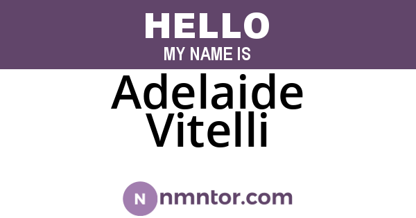 Adelaide Vitelli