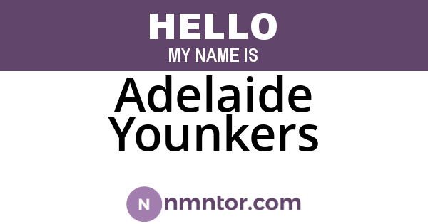Adelaide Younkers