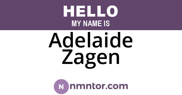 Adelaide Zagen