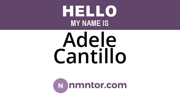 Adele Cantillo