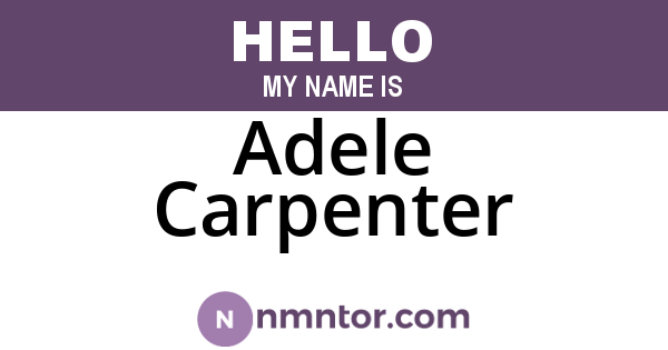 Adele Carpenter