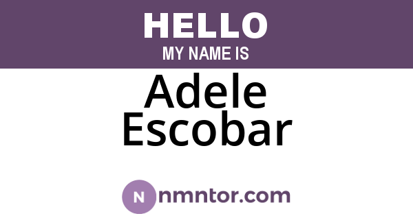Adele Escobar