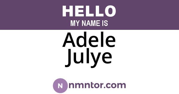 Adele Julye