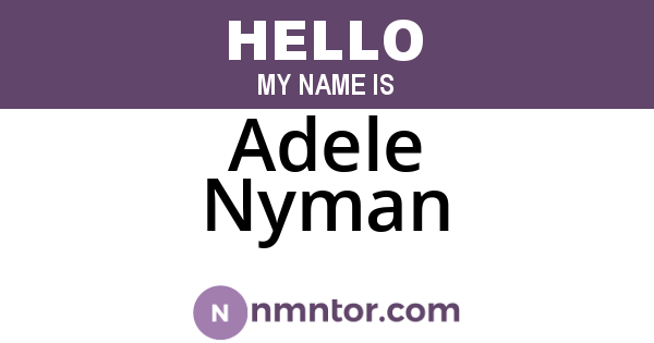 Adele Nyman