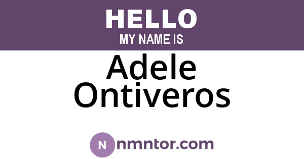 Adele Ontiveros