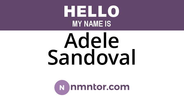 Adele Sandoval