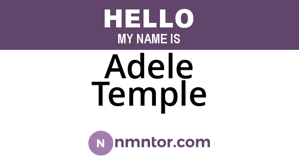 Adele Temple