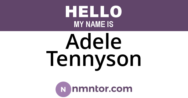 Adele Tennyson