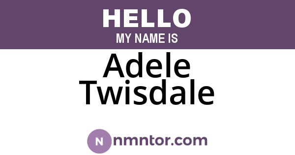 Adele Twisdale