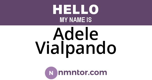 Adele Vialpando