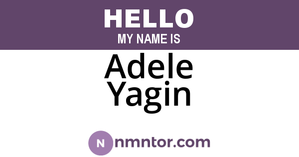 Adele Yagin