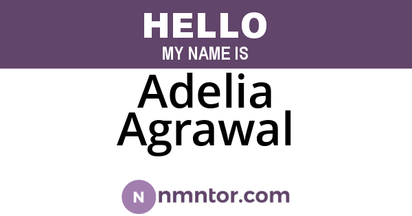 Adelia Agrawal