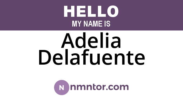 Adelia Delafuente