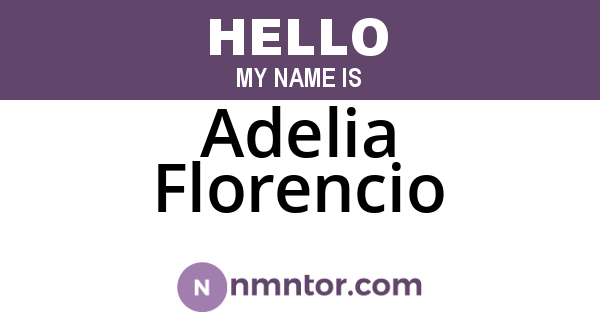 Adelia Florencio
