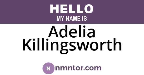 Adelia Killingsworth