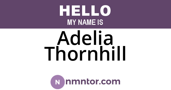 Adelia Thornhill