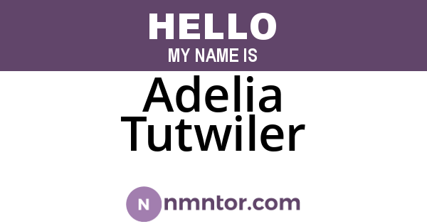 Adelia Tutwiler