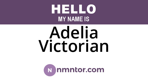 Adelia Victorian