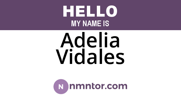 Adelia Vidales