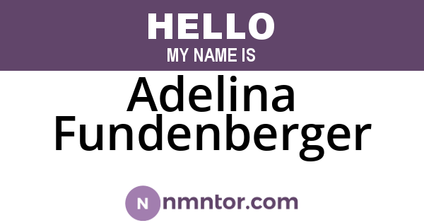 Adelina Fundenberger