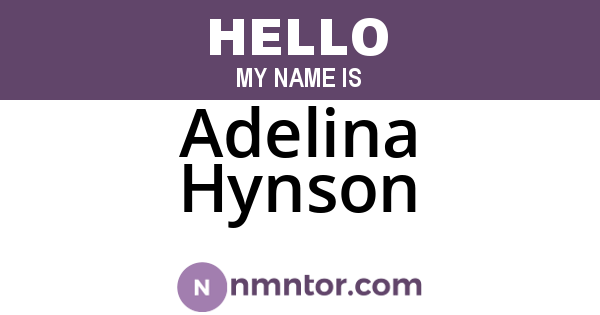 Adelina Hynson