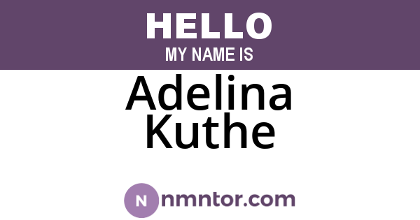 Adelina Kuthe