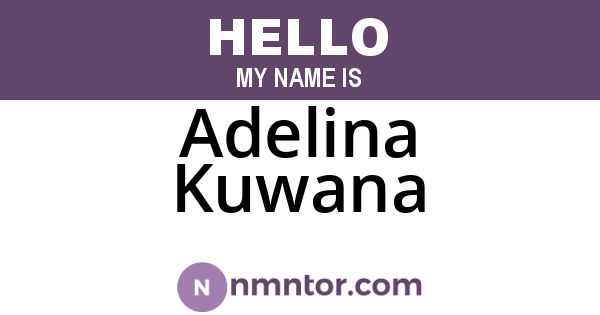 Adelina Kuwana