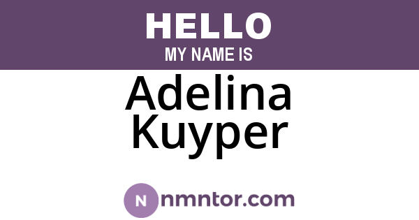 Adelina Kuyper