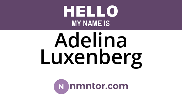 Adelina Luxenberg