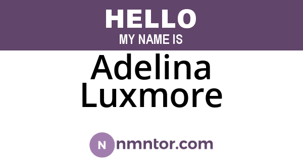 Adelina Luxmore