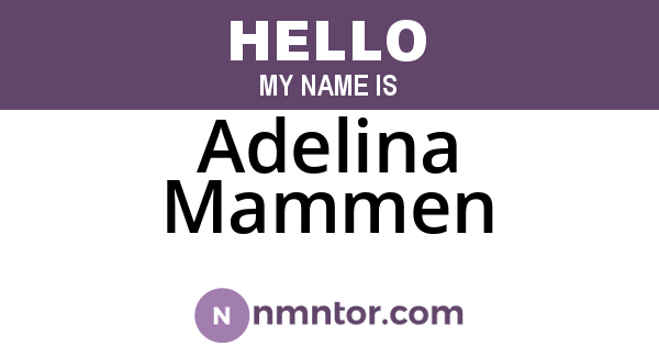 Adelina Mammen