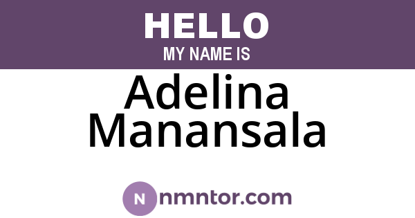Adelina Manansala